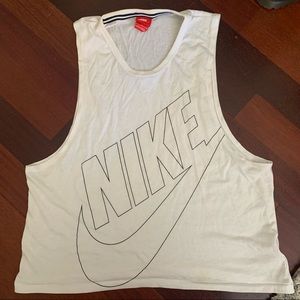 Nike cut-off tank top
